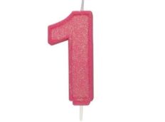 Culpitt Cijferkaars #1 Roze met Glitter