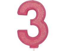 Culpitt Cijferkaars #3 Roze met Glitter