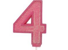 Culpitt Cijferkaars #4 Roze met Glitter