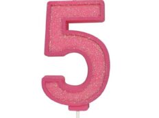 Culpitt Cijferkaars #5 Roze met Glitter