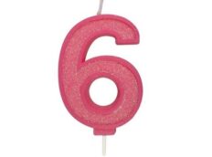 Culpitt Cijferkaars #6 Roze met Glitter