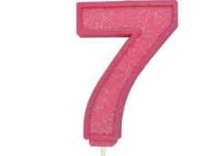 Culpitt Cijferkaars #7 Roze met Glitter