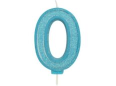 Culpitt Cijferkaars #0 Blauw met Glitter