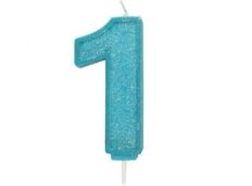 Culpitt Cijferkaars #1 Blauw met Glitter