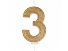 Culpitt Cijferkaars #3 Goud met Glitter