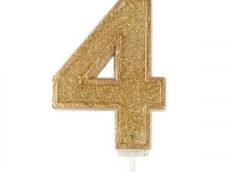 Culpitt Cijferkaars #4 Goud met Glitter