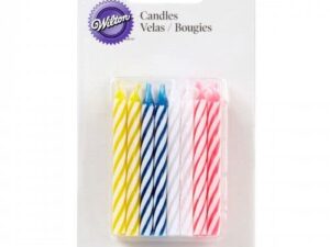 Wilton Taartkaarsjes Multicolor 24 stuks