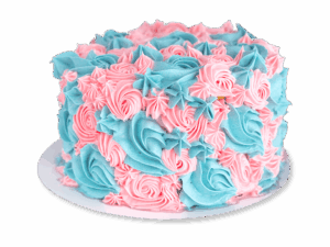 gender-reveal-taart-roze-blauw-toefjes
