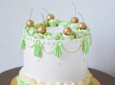 bridgerton-netflix-cake-groen-goud-taart