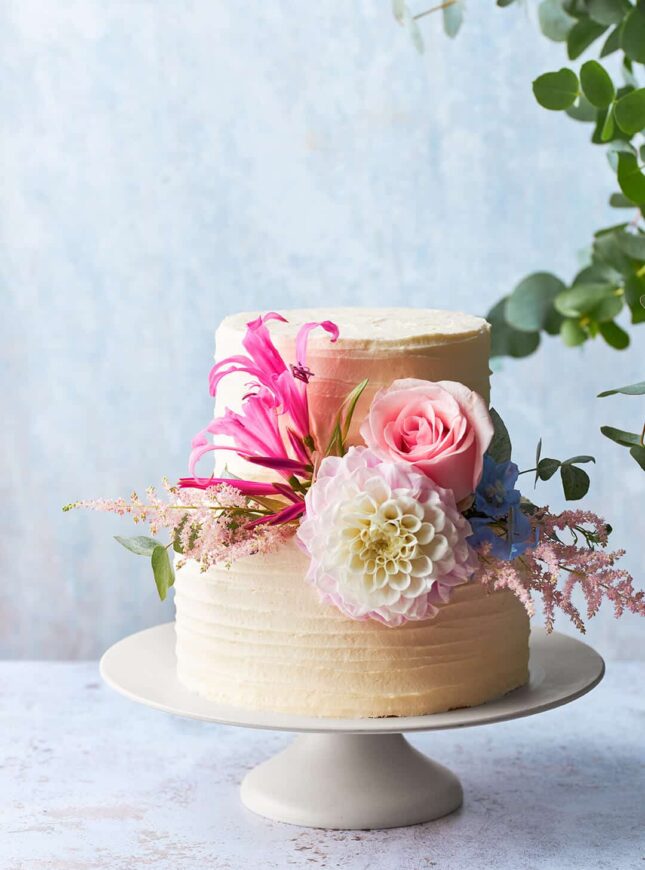 Bruidstaart-2-laag-zomer bruidstaart-2-laag-zomer-Perfect-Pastry