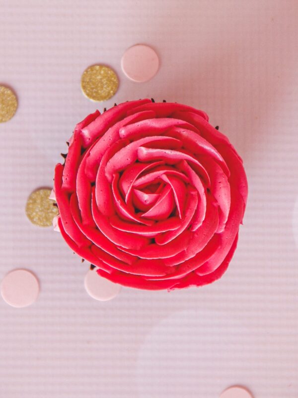 Valentijn-roos-cupcake