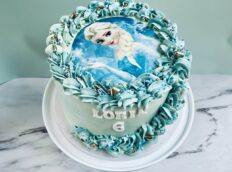 Frozen-taart-blauw-ana