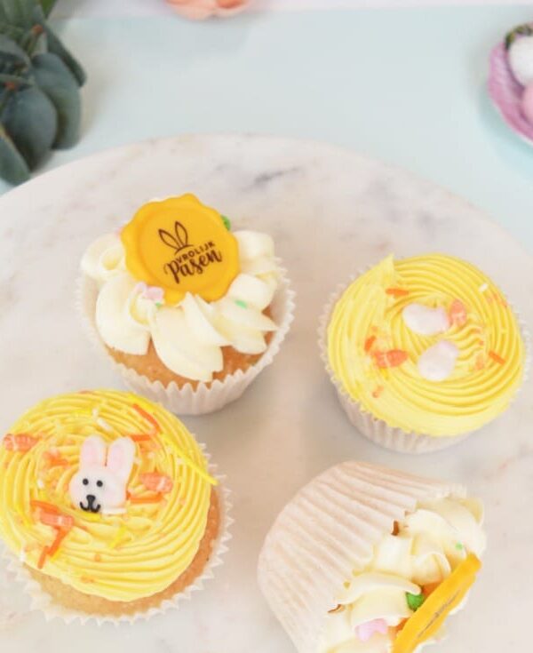 Geel-paas-cupcakes