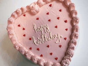 Heart Taart Happy Birthday - PerfectPastry.nl