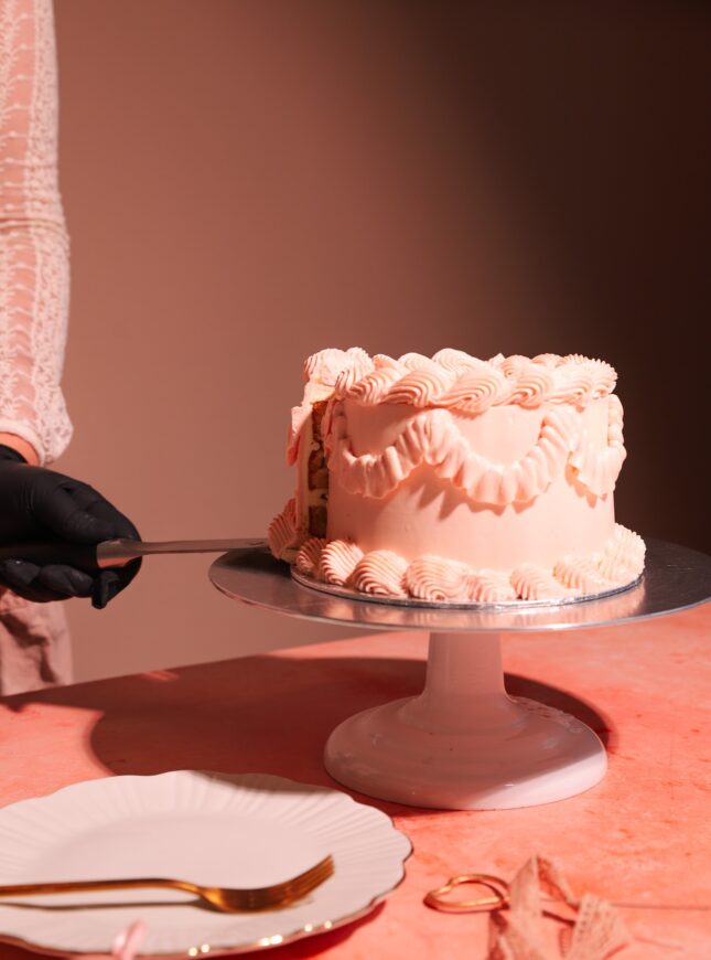 Lambeth-taart-roze Lambeth-taart-roze