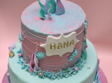 Mermaid-2-laag-pink-goud-taart