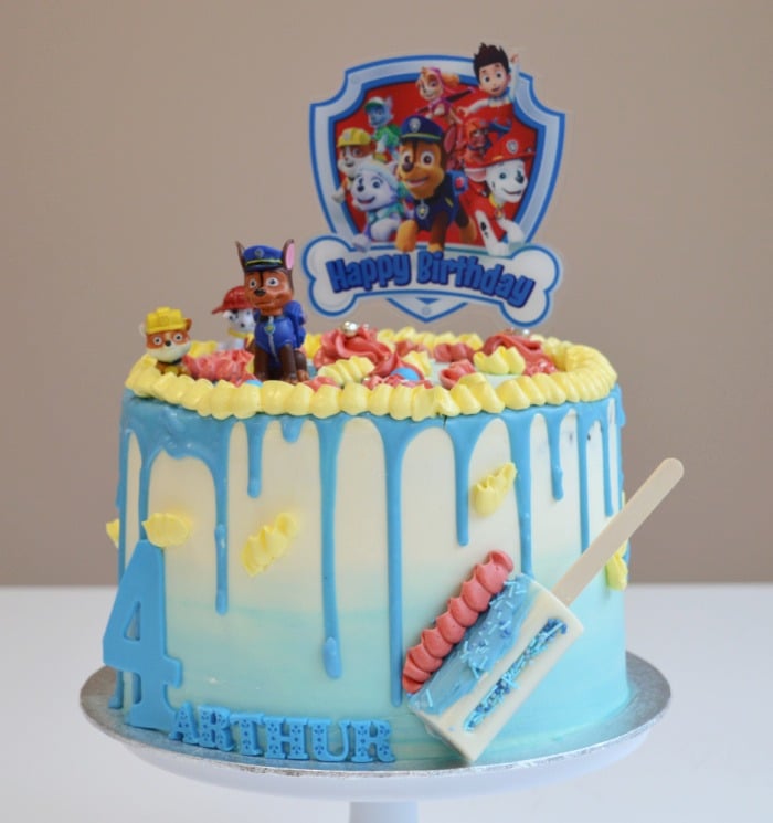 Paw-patrol-drip-taart Paw-patrol-drip-taart
