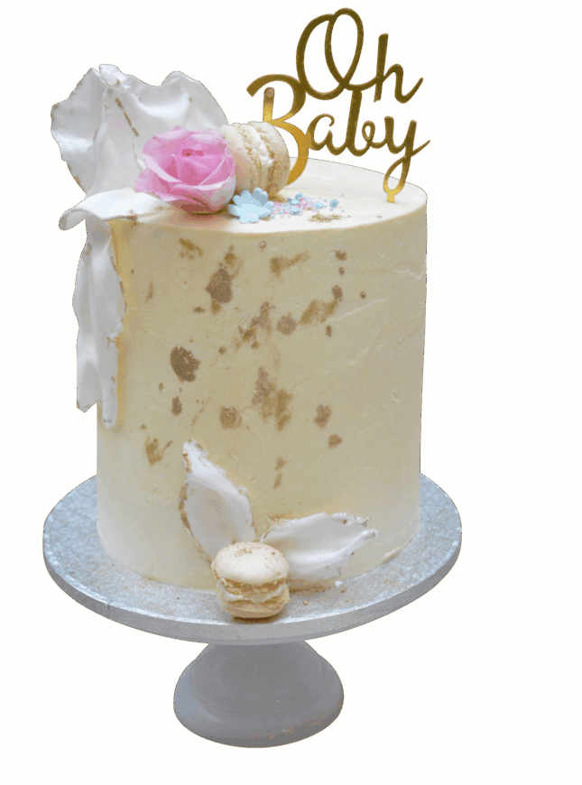 Product-020-gender-reveal-wit-gold-1 gender-reveal-taart-macarons-goud