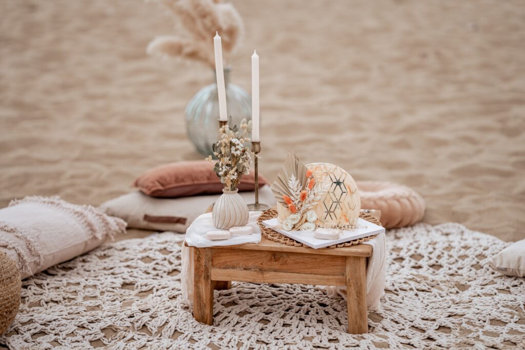 Droogbloemen Boho Taart