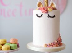 unicorn-taart-roze-goud