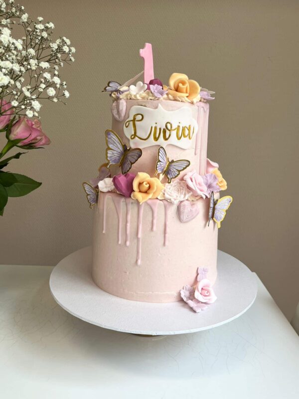 Vlinder-thema-driptaart