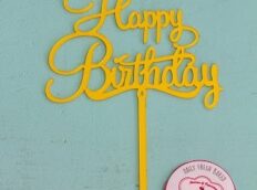 Happy birthday taart topper