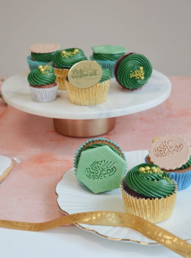 suikerfeest-cupcakes-groen-goud suikerfeest-cupcakes-groen-goud