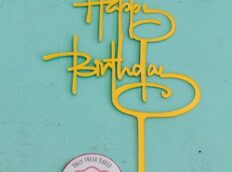 Happy birthday taart topper