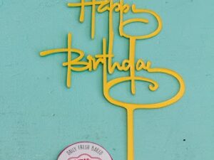 Happy birthday taart topper